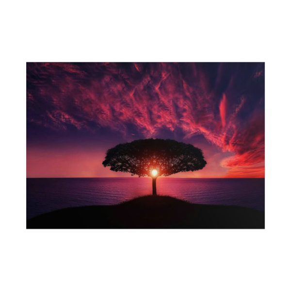 101875-8.jpg Breathtaking Red and Purple Sky Poster
