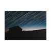 101875-84.jpg Long Exposure of the Star Trails Above the Barn Poster