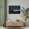 101875-87.jpg Long Exposure of the Star Trails Above the Barn Poster