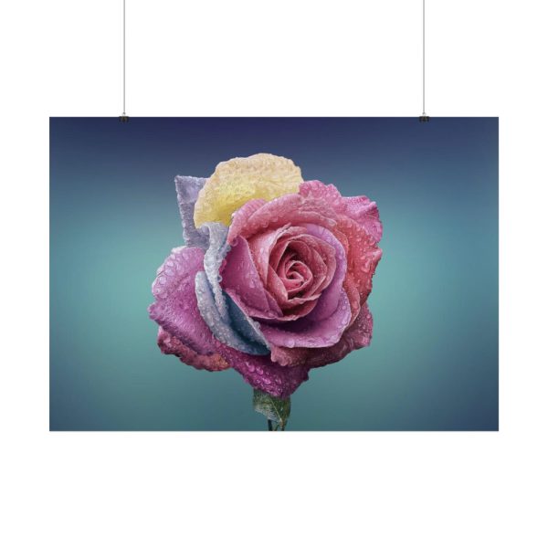 101875-97.jpg Multicolorful Rose Poster