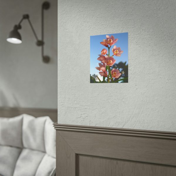 Pink Orchid Flowers Poster
