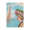 Aesthetic Vintage Woman at the Beach Poster