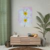 101894-98.jpg Two White Beautiful Flowers Poster