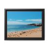88280.jpg Crowded Beach with Tourists Framed Canvas
