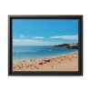 88281.jpg Crowded Beach with Tourists Framed Canvas