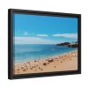 88282-1.jpg Crowded Beach with Tourists Framed Canvas