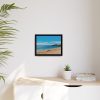 88282-3.jpg Crowded Beach with Tourists Framed Canvas