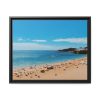 88283.jpg Crowded Beach with Tourists Framed Canvas
