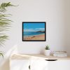 88283-3.jpg Crowded Beach with Tourists Framed Canvas