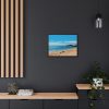 88284-4.jpg Crowded Beach with Tourists Framed Canvas