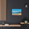 88285-4.jpg Crowded Beach with Tourists Framed Canvas