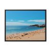 88286.jpg Crowded Beach with Tourists Framed Canvas