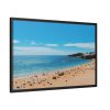 88287-1.jpg Crowded Beach with Tourists Framed Canvas