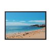 88287.jpg Crowded Beach with Tourists Framed Canvas
