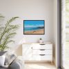88287-3.jpg Crowded Beach with Tourists Framed Canvas