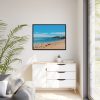 88288-3.jpg Crowded Beach with Tourists Framed Canvas