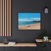 88288-4.jpg Crowded Beach with Tourists Framed Canvas