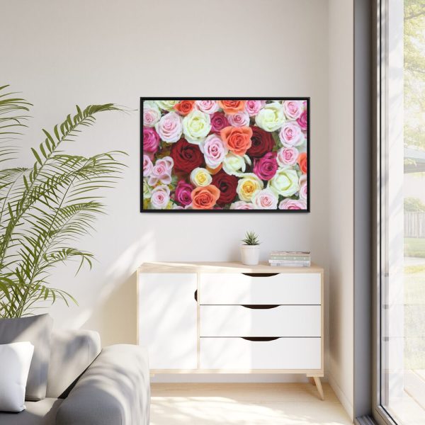 88289-103.jpg Colorful Roses Framed Canvas