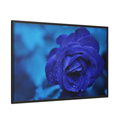 Blue Roses Framed Canvas
