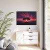 Breathtaking Red and Purple Sky Framed Canvas