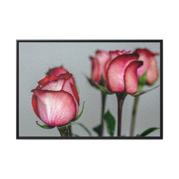88289-129.jpg Red Oil Rose Framed Canvas
