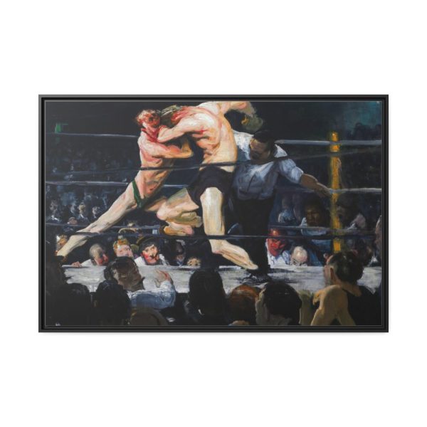 Stag at Sharkey's by George Wesley Bellows Framed Canvas