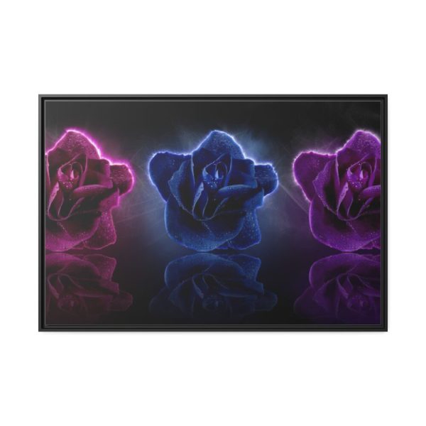 Rose Flower Blossom Framed Canvas