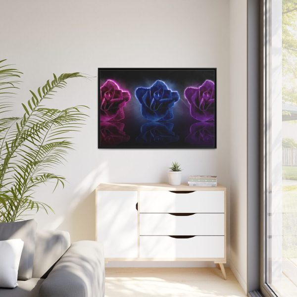 Rose Flower Blossom Framed Canvas