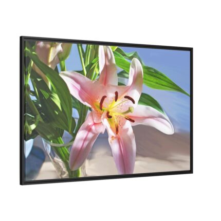 Pink Lily Framed Canvas