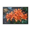 Orange Flower Framed Canvas