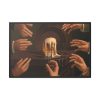 88289-17.jpg Seven Male Hands Encircling a Mug of Beer Framed Canvas