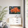 Orange Flower Framed Canvas