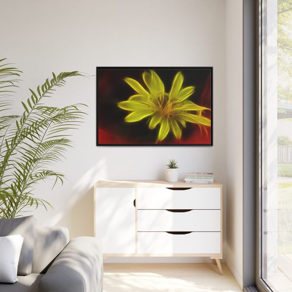 Yellow Flower Framed Canvas