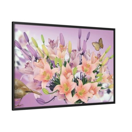 Garden Flower Framed Canvas
