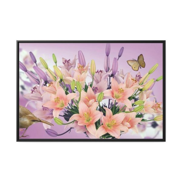Garden Flower Framed Canvas
