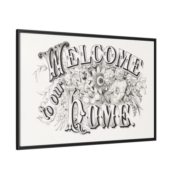 88289-20.jpg Welcome to Our Home Framed Canvas