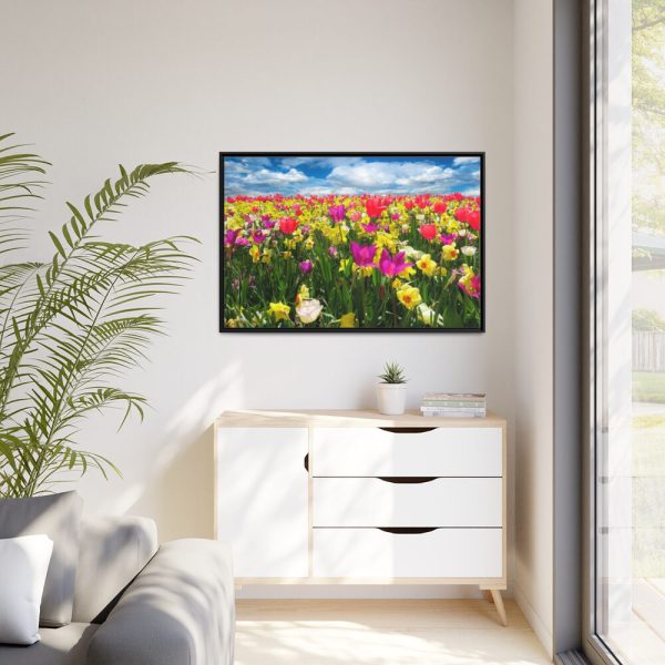 Tulips Beautiful Framed Canvas