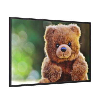 Cute Teddy Bear Framed Canvas