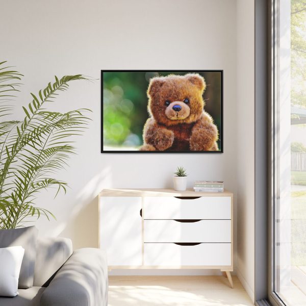 88289-271.jpg Cute Teddy Bear Framed Canvas