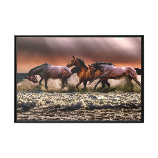 88289-286.jpg Australian Horses Framed Canvas