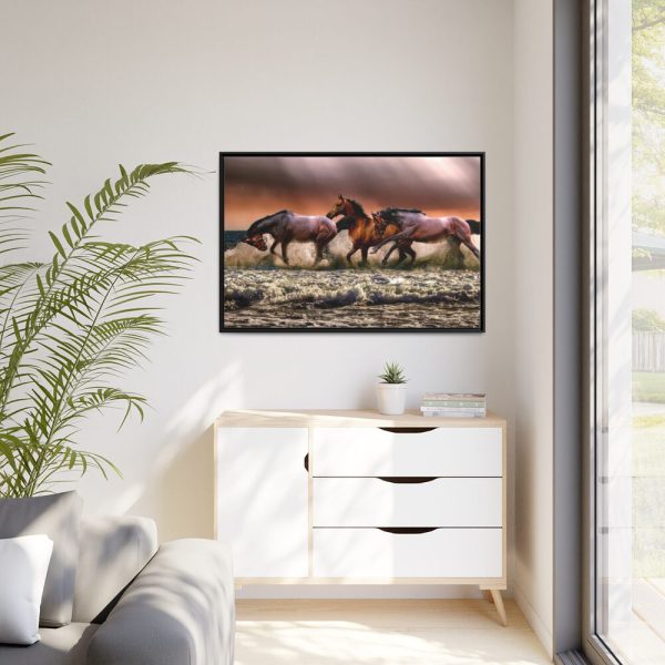 88289-288.jpg Australian Horses Framed Canvas