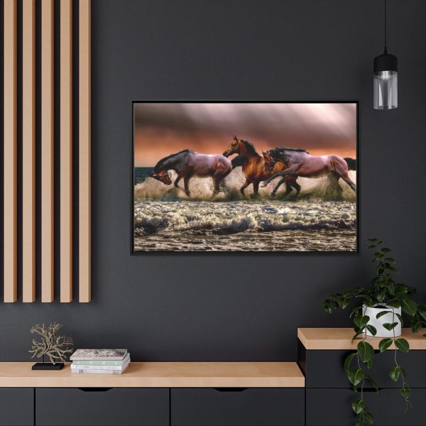 88289-289.jpg Australian Horses Framed Canvas