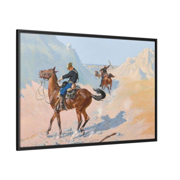 88289-295.jpg The Advance–Guard, by Frederic Remington Framed Canvas