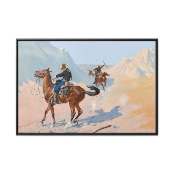 88289-296.jpg The Advance–Guard, by Frederic Remington Framed Canvas