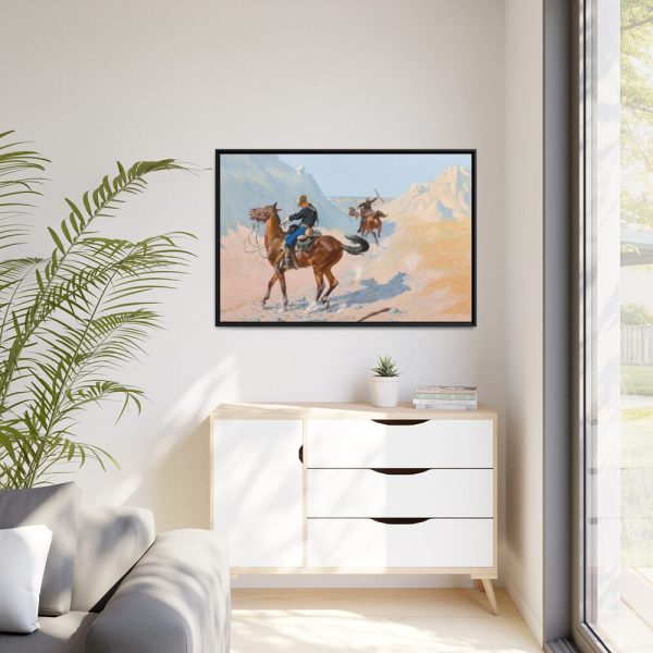 88289-298.jpg The Advance–Guard, by Frederic Remington Framed Canvas