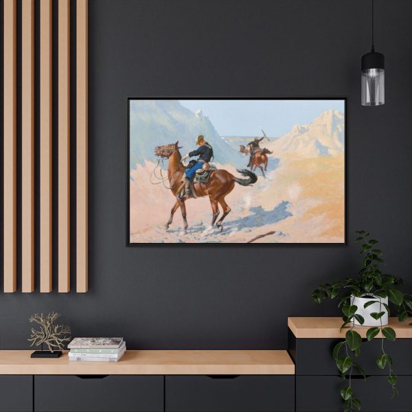 88289-299.jpg The Advance–Guard, by Frederic Remington Framed Canvas