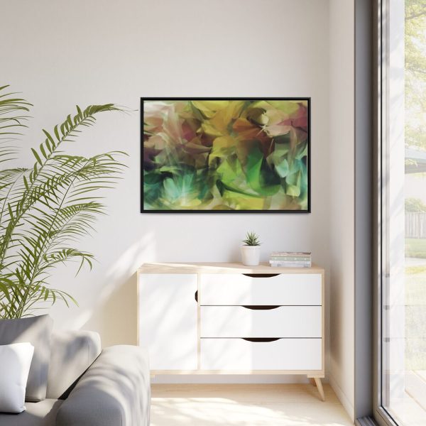 88289-3.jpg Fall Color Leaves Abstract Framed Canvas