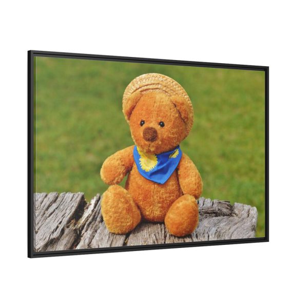 88289-305.jpg Bear with a Hat Framed Canvas