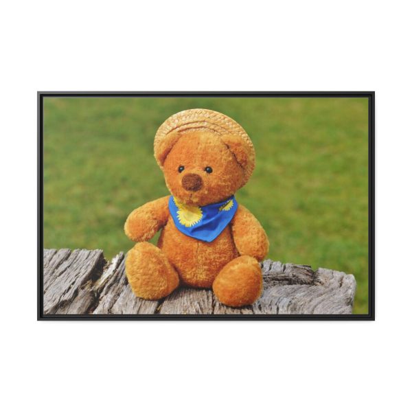 88289-306.jpg Bear with a Hat Framed Canvas