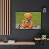 88289-309.jpg Bear with a Hat Framed Canvas